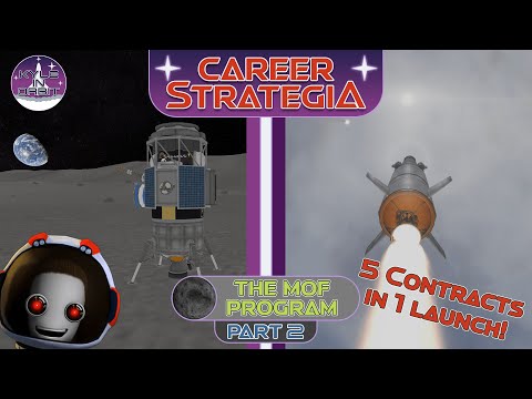 Crashing into the Mun... on purpose! | Kerbal Space Program Career Mode - Episode 4 #KSP