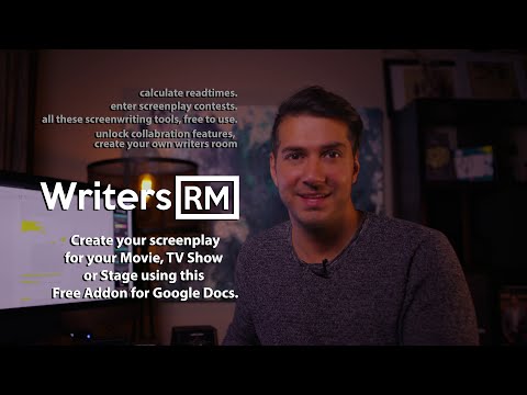 Writers Room - Free Screenwriting Addon for Google Docs | Gsuite   Screenplay Screenwriting Software