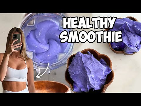 THICK Purple SMOOTHIE BOWL Tutorial + Recipe