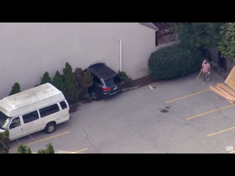 Video | SKYFOX: Jeep smashes into side of building near Philly