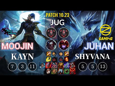RNW Moojin Kayn vs OZ Juhan Shyvana Jungle - KR Patch 10.23