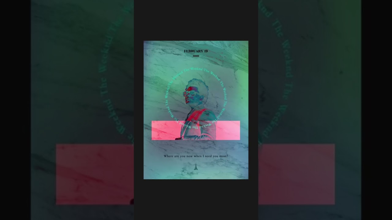 After Hours - The Weeknd (Motion poster design)