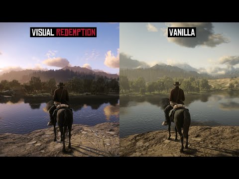 Red Dead Redemption 2 - Visual Redemption Side by Side Comparison (The Best Visual Mod Yet?)