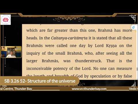 SB 3.26 52- Structure of the universe