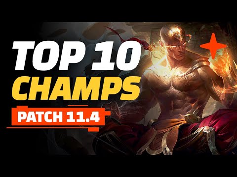 Top 10 Champions - Teamfight Tactics Patch 11.4