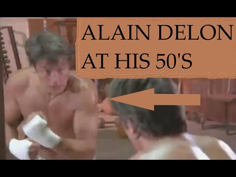 Alain Delon - AMAZING physique at his 50s