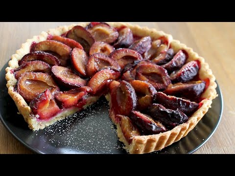 Recette de tarte aux Quetsches facile (tarte aux prunes)