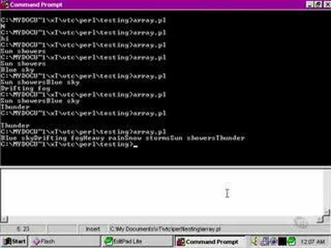 Perl Tutorials -Part 23 - More array manipulation