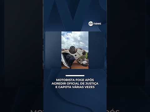 Flagra: carro capota várias vezes após perseguição policial cinematográfica | #PrimeiroImpacto