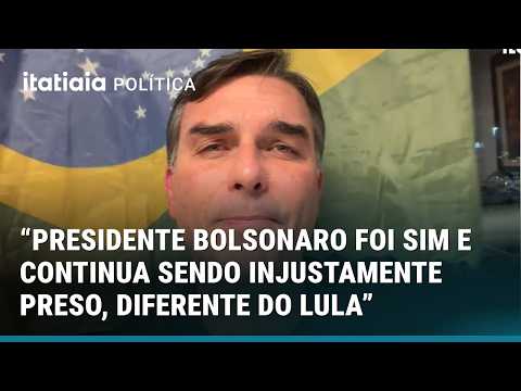 FLÁVIO BOLSONARO CITA DIFERENÇA DE TRATAMENTO ENTRE LULA E BOLSONARO