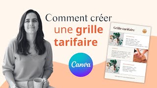 Comment créer une grille tarifaire sur Canva
