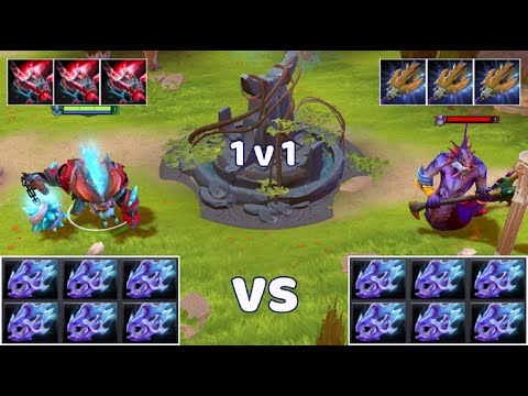 Spirit Breaker vs Slardar | 6x moonshard bashlord 1V1 who wins??