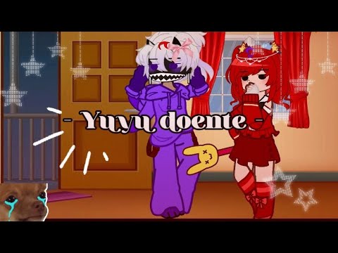 Yuyu doente 💜 Turma da batatinha #gacha #naofloppa Yutata Demonpotato e Duckfish part 2 sunny 😷