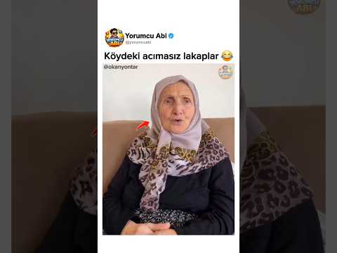👀 Köydeki Acımasız Lakaplar 😂 #shorts #komik #funnyvideo