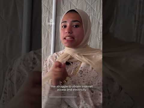 Young Palestinian women learn AI to tell stories of war on Gaza | AJ #shorts