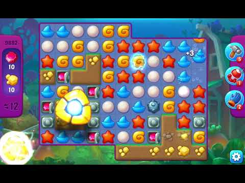 Fishdom Super Hard level 9882 (with Double Lightning Boosters) @choraelmin