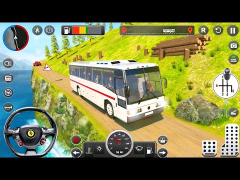 Offroad Bus Driving 2025 - Real Uphill Bus Offroad Driving Simulator - Bus Game Android Gameplay