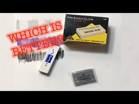 I'M SHOCKED- COMPARING DIFFERENT ERASERS :Faber-Castell, Prismacolor, and 🐮: