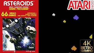 Asteroids Atari 2600 4k Gameplay