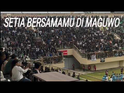 ANTHEM "SETIA BERSAMAMU" PERSELA LAMONGAN BERKUMANDANG DI STADION MAGUWOHARJO SLEMAN! PSS VS PERSELA