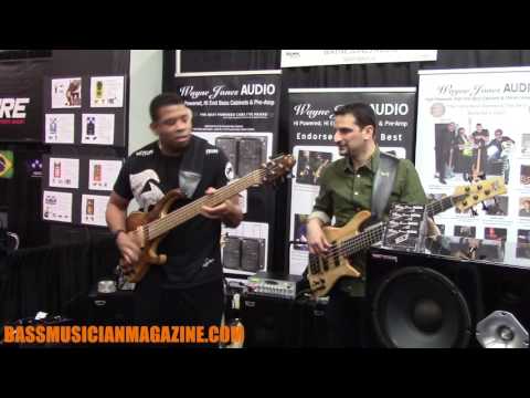Bass Musician Magazine NAMM 2017 - David Dyson, Bryan Ladd Jam