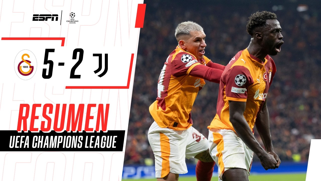 ¡GOLPE DE KO A LA JUVE! GALATASARAY GOLEÓ Y SUEÑA CON AVANZAR | Galatasaray 5-2 Juventus | RESUMEN