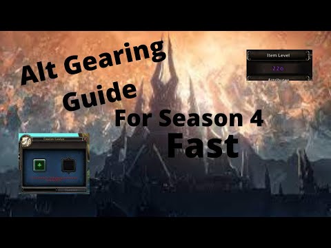 Shadowlands Alt Gearing Guide for the start of Season 4