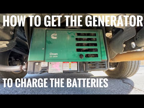 HOW TO GET THE GENERATOR TO CHARGE THE BATTERIES// HOW OFTEN SHOULD THE GENERATOR OIL BE CHANGED?