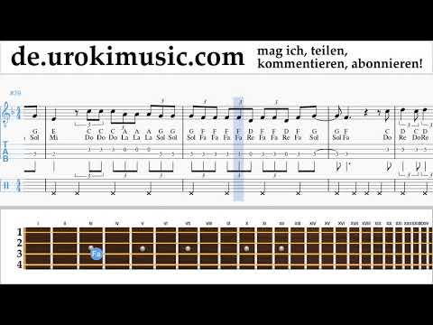 Banjo Lernen (Irischer Tenor) Marshmello ft. Bastille - Happier Tabulatur um-i995