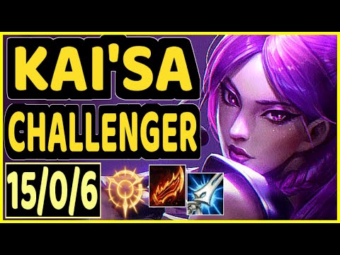 DEáDLY (KAI'SA) - 15/0/6 KDA CHALLENGER GAMEPLAY - EUW