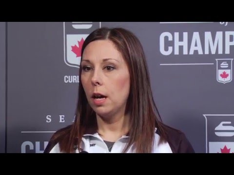 Draw 15 Media Scrum - 2016 Scotties Tournament of Hearts