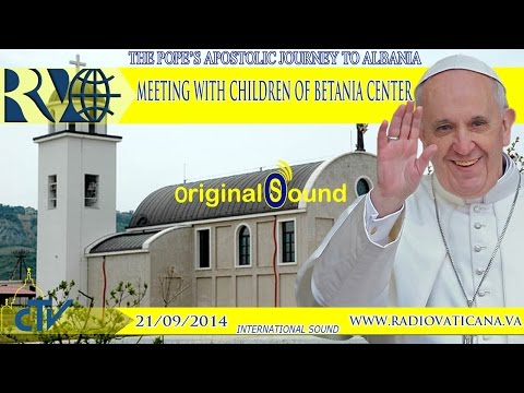 Pope Francis in Tirana, Meeting with the children of the Betania Center
