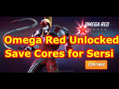 Omega Red Unlocked | Save Cores for Sersi Event | Marvel Strike Force | Free to Play