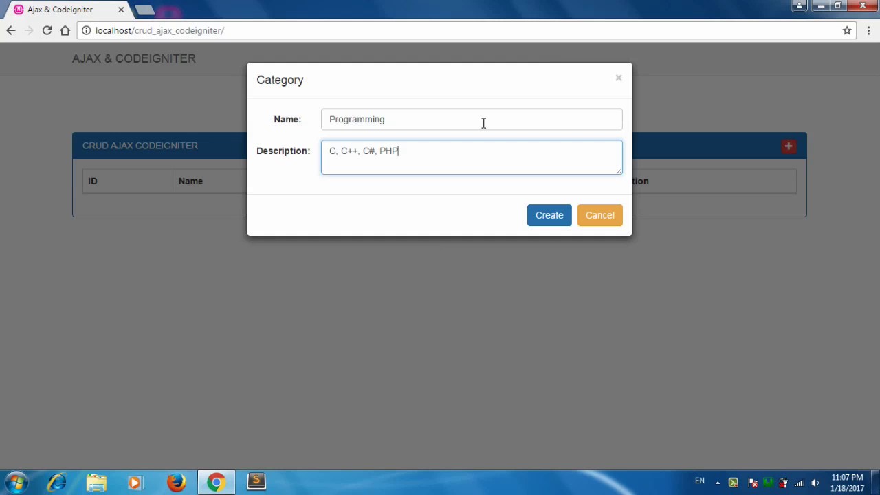 Ajax CRUD & Codeigniter -- How to crud ajax with codeigniter & bootstrap intro