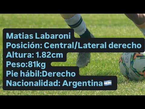 Matias Labaroni Temporada 2025 Primer semestre