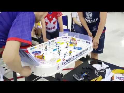 Y. Galuzo - V. Gerasimov - Table Hockey World Championship 2017 - 1/4 final - Game 1