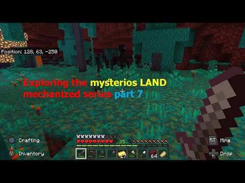 Vertical Gamer - minecraft mechanized series part 7 ( exploring the mysterious land + the new piglins? )