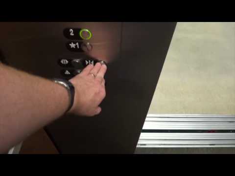 Riding the crappy OTIS hydraulic elevator in building 9 @ MCC