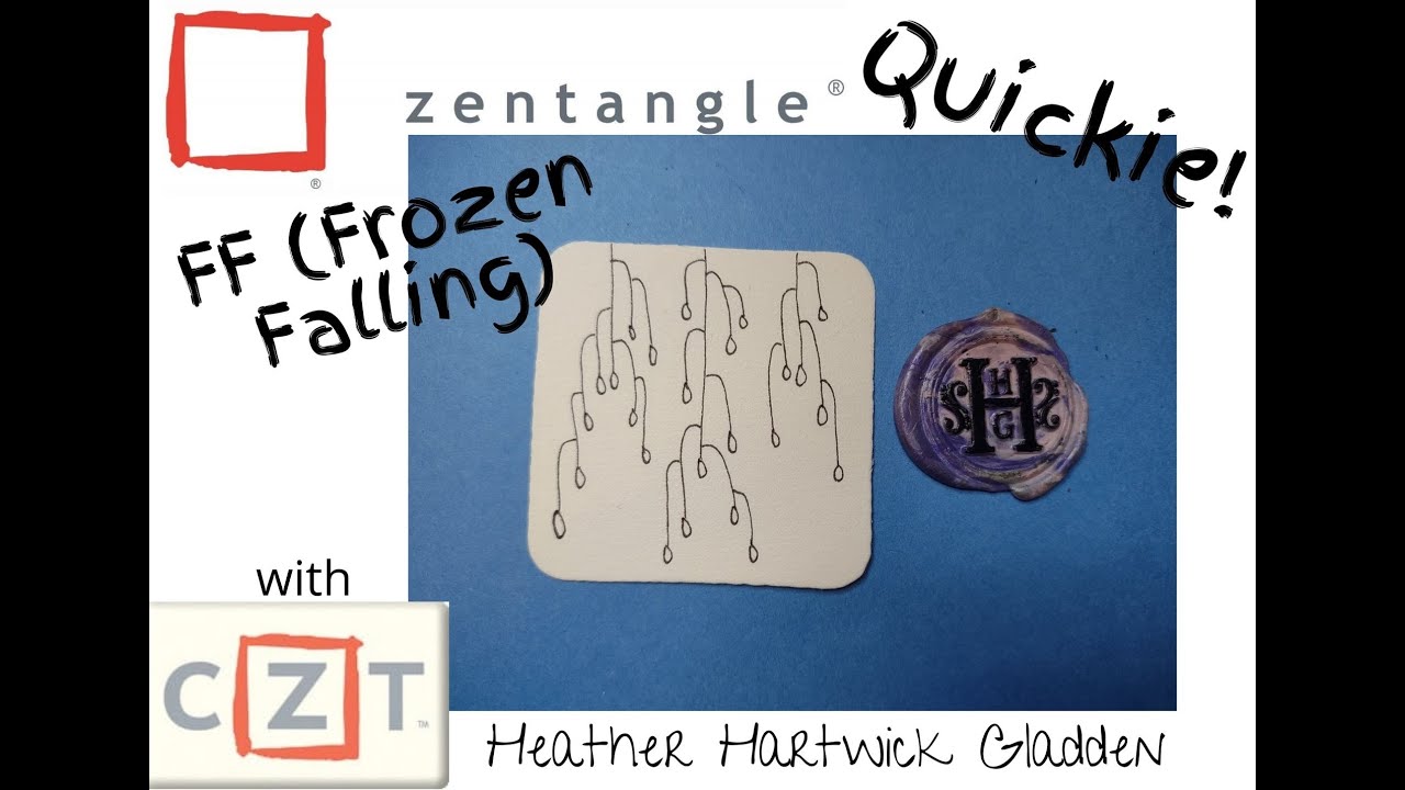 Zentangle® Quickie: FF (Frozen Falling)