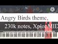 Black Midi Angry Birds Theme 230k Notes Xplot MIDI