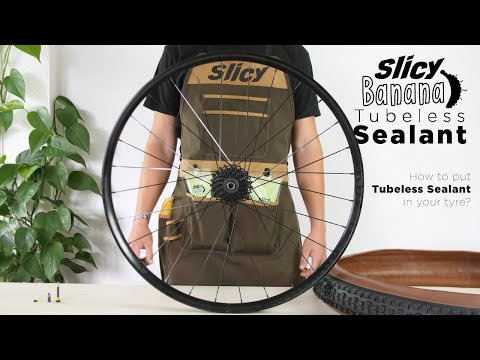 Tuto Slicy // How to put Slicy Banana Smoothy Tubeless Sealant in your tyres