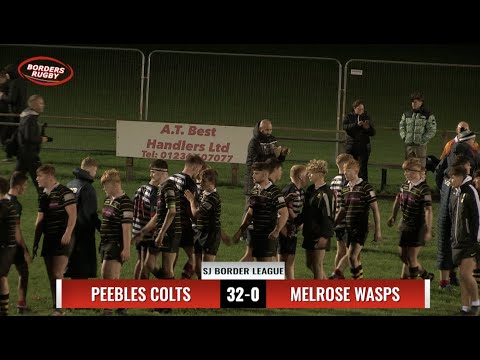 RUGBY ACTION & REPORT - PEEBLES COLTS 32-0 MELROSE WASPS - 7.10.22