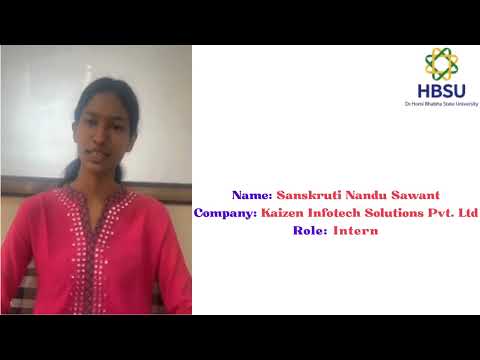 Watch Sanskruti's Journey at HBSU video