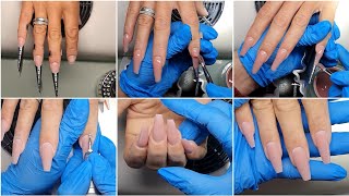 Hard Gel Tutorial on forms. Step by Step Nail Sculpting Tutorial. Gel Extension Tips for Beginners