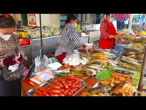 Coconut Drink , King Of Fruit, And Khmer Fast Food  - Yummy Street Food For All Time