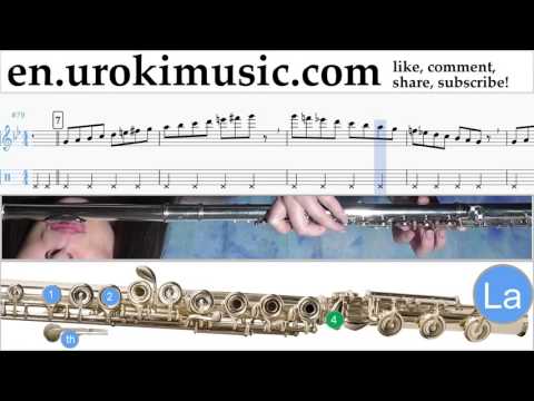 How to Play Flute Rihanna Sledgehammer Part#1 Melody School Learn Class Course Tutorial Sheet