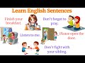 Learn English Sentences With Kids Daily Use English Sentences Speak English Sentences For Kids