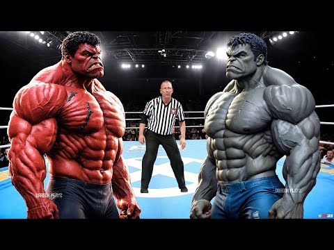 RED HULK VS GRAY HULK - EPIC BATTLE