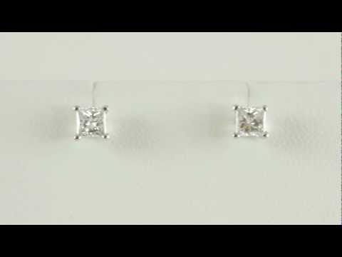 Pravins - 18ct White Gold Diamond Earrings - D790202