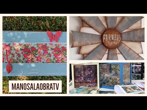 ManosalaObraTv 2020 Programa 64 - Vinilos - Cajas de luz - Perchero - Chalk Paint - Molino Farm Deco